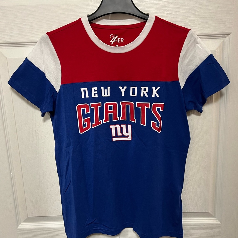 G-III 4 Her Official New York Giants NFL Women's Colorblock Top | Size MD